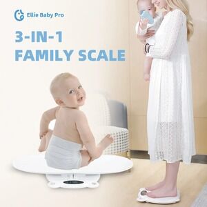 Digital Baby Scale Ellie Baby Pro 265lb LED Infant, Toddler, Pet & Adult Scale